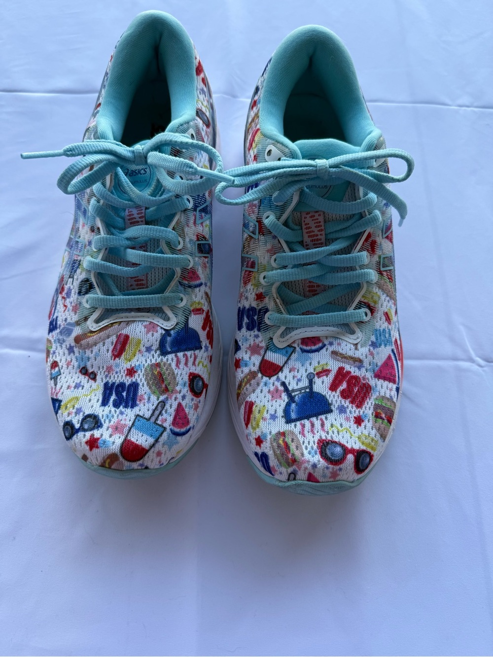 ASICS Gel Cumulus 23 USA Print Running Shoes Women’s 9 | Patriotic Sneakers